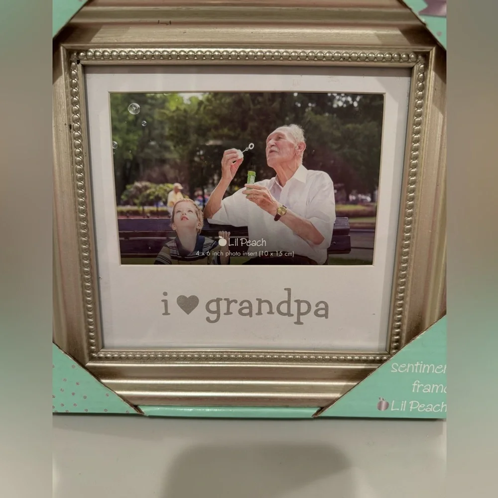 NWT Lil Peach | “Love My Grandpa” Keepsake Frame